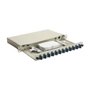 Equip LWL Splice Box 12-Port SC-Duplex OS2 1U complete, gray