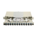 Equip LWL Splice Box 12-Port SC-Duplex OS2 1U complete, gray
