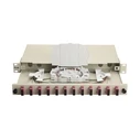 Equip 1U 12-Port SC Duplex Fiber Splice Box / Patch Panel OM4 (complete, gray)