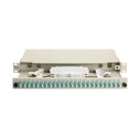 Equip 24-Port LWL Splice Box LC-Duplex OM3 1U Complete, Gray