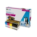 G&G Cartridge Set for Brother LC-123 XL - 10-piece Set (4x Black, 2x Cyan, 2x Magenta, 2x Yellow) - Compatible