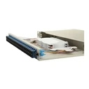 Equip Fiber-Optic Splice Box 24-Port SC-Duplex OS2 1U, complete, gray