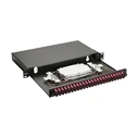 Equip LWL-Spleißkasten 24-Port SC-Duplex OM4 1U complete, black