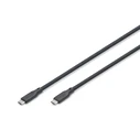 DIGITUS USB4 Silicone USB-C to USB-C Cable 1.5 m Black (AK-300350-015-S)