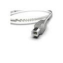 INCA IPR-01 USB 2.0 Printer Cable, USB-A to USB-B, 1.5 m, Transparent Blue