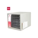 DELI 5-Drawer Filing Box A4 27.5x34x26 cm Light Gray (MPN D360181)