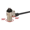 CONCEPTRONIC NBT Notebook Keyed Security Cable Lock Standard 1.80 m (Black)