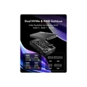 Icy Box USB-C Docking Station με HDMI 4K PD και σύνδεση 2 Οθονών Μαύρο (IB-RD2818DK-40G)