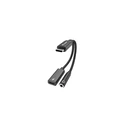 Equip USB-C to 3.5mm Adapter (USB-C male to 3.5mm female) with DAC, 0.12 m, Black