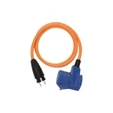 Brennenstuhl Camping / Maritime Adapter Cable IP44, 1.5 m — Schuko plug to angled CEE coupling (16 A, H07RN-F 3G2.5), MPN 1132910325