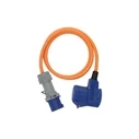 Brennenstuhl Adapter 1.5 m CEE plug to angled CEE coupling (230 V / 16 A, IP44)