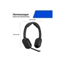 HP Poly Focus 625 Wireless Bluetooth On-Ear Headphones — 25 Hours Battery