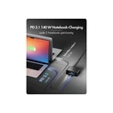 ICY BOX Diamond Charge 2401 (IB-PS2401) - GaN φορτιστής με οθόνη LCD‑TFT 2,26'' έως 240W