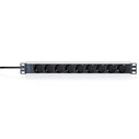 Πολύπριζο Rack DIGITUS 1HE 9-θέσεων με Schuko (45°)