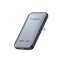 Verbatim Essentials Slim GaN Charger 65W, 2 x USB-C, Grey (MPN 30280, SKU 599370)
