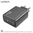 Φορτιστής Πρίζας Lamtech FAST Charger Type-C PD30W Black