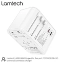 Αντάπτορας Πρίζας Lamtech Universal Travel with 3xUSB + 2xTYPE-C OUTPUTS 35W