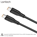 Καλώδιο Lamtech Type-C To Type-C 60w 2m Black