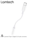 Αντάπτορας USB Lamtech Type-C Audio JACK 3,5mm WHITE