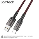 Καλώδιo USB Lamtech USB Type-C Data 5A 1,2M Black