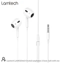 Handsfree Ακουστικά Lamtech Stereo 3,5mm JACK WHITE