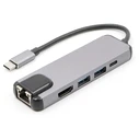 4‑in‑1 USB Type‑C to HDMI, RJ45 (Ethernet), 2x USB 3.0 + PD Adapter - ATC