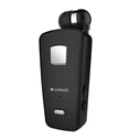 Bluetooth Handsfree Lamtech RETRACTABLE BT 5.0 CLIP ON Black (HANGING CORD)
