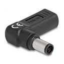 Αντάπτορας Τροφοδοσίας Delock 60005, USB-C σε HP 7.4x5mm, 90°, μαύρος