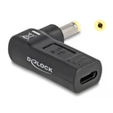 Αντάπτορας Τροφοδοσίας Delock 60006, USB-C σε HP 4.8x1.7mm, 90°, μαύρος