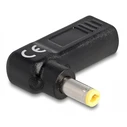 Αντάπτορας Τροφοδοσίας Delock 60011, USB-C σε 5.5x2.5mm, 90°, μαύρος