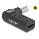 Αντάπτορας Τροφοδοσίας Delock 60013 USB-C σε Samsung 5.5x3mm, 90°, μαύρο