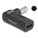 Αντάπτορας Τροφοδοσίας Delock 60014, USB-C σε Sony 6x4.3mm, 90°, μαύρος