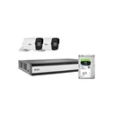 ABUS Σύστημα Παρακολούθησης PoE: 2 Mini-Tube Καμερες 1080p + Καταγραφικό TVVR36423T