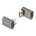 Αντάπτορας USB Delock Type-C 60054, αρσενικό σε θηλυκό, 100W, 40Gbps, γκρι
