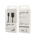 Καλώδιο USB TB OTG AF - USB-C 15cm Black