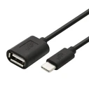 Καλώδιο USB TB OTG AF - USB-C 15cm Black