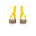 DIGITUS CAT 6A F/FTP Slim patch cord 0.3 m yellow - 10 pack