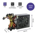 Τροφοδοτικό Qoltec Atx | 1600w | 80 Plus Gold | Bitcoin Miner
