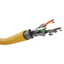 Καλώδιο Δικτύου Goobay 61126, CAT 8.1 S/FTP, copper, GHMT, 25m, κίτρινο