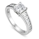 DIAMONFIRE Women's Sterling Silver Ring with Zirconia (Size 16)