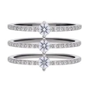 DIAMONFIRE Women's Sterling Silver Ring with Zirconia, Size 16.5 (MPN: 6118401082165)