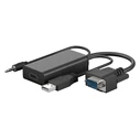 Αντάπτορας VGA Goobay σε HDMI 61259, 3.5mm Jack, 1080p/60Hz, μαύρος