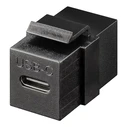 Αξεσουάρ Δικτύου Goobay Keystone module USB-C 3.2 Gen 2 61261, θηλυκό σε θηλυκό, μαύρο