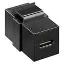 Αξεσουάρ Δικτύου Goobay Keystone module USB-C 3.2 Gen 2 61261, θηλυκό σε θηλυκό, μαύρο