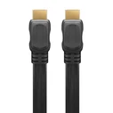 Καλώδιο HDMI Goobay 2.0 61277, Ethernet, flat, 4K/60Hz 18Gbps, 1m, μαύρο