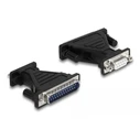 Καλώδιο USB Delock σε RS-232 DB9 61314 με αντάπτορα DB25, 1.8m, μαύρο