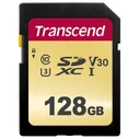 Κάρτα Μνήμης SDXC 128GB Transcend 500S Class 10 UHS-I U3 V30
