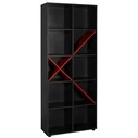 10-Shelf Storage Rack 75x30x188 cm Anthracite/Red (Velco, SKU 622-3675-35)
