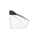 Walimex 2in1 Reflex & Translucent Studio Umbrella 84 cm (White/Black) - Model 17654
