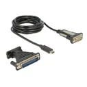 Καλώδιο USB Delock από Serial DB9 RS-232 ή DB25 σε Type-C